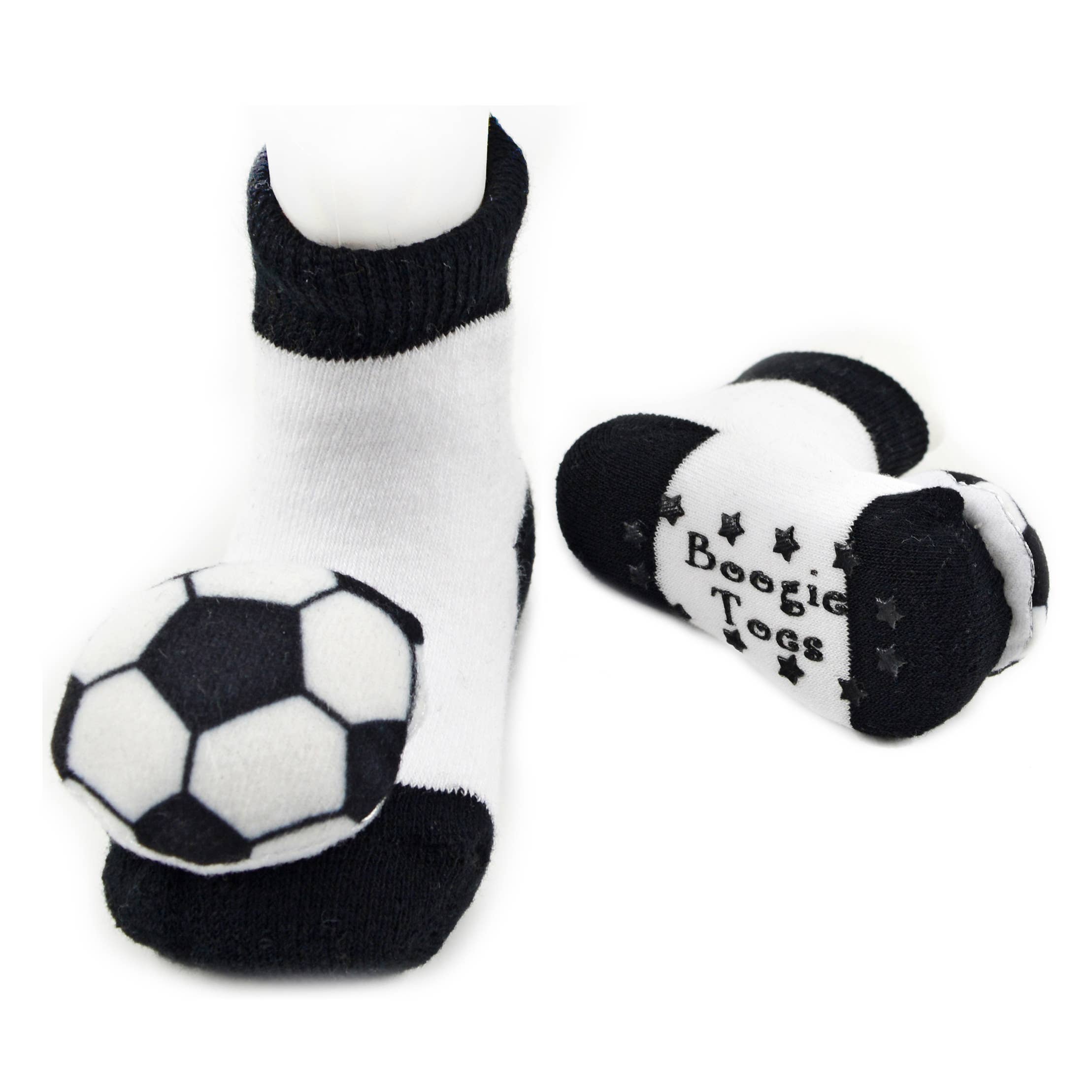 Soccer Boogie Toes Rattle Socks: 0-1Y