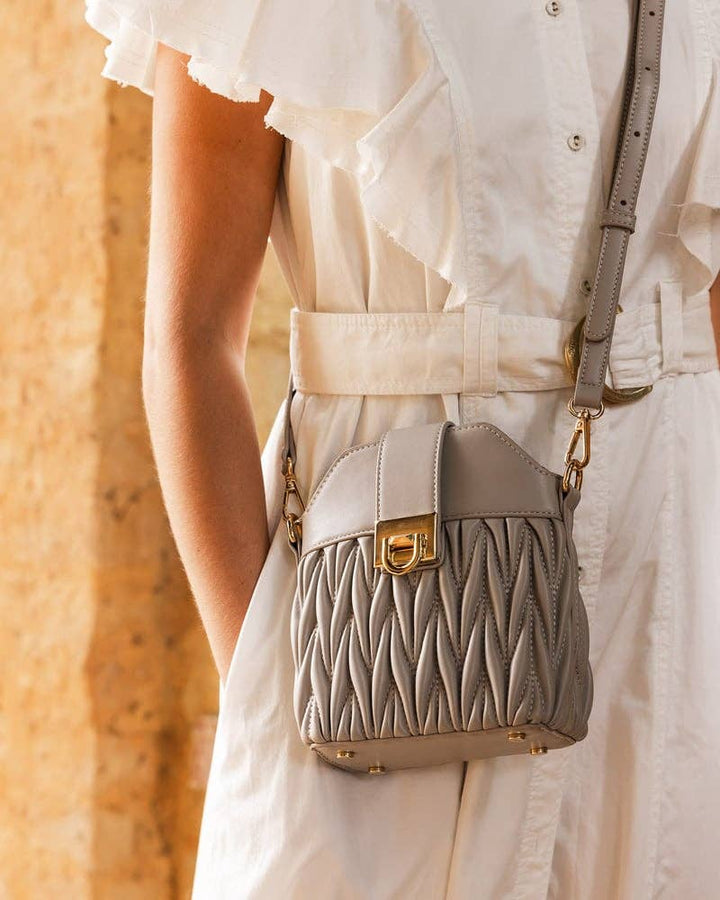 Layla Crossbody Bag - Light Grey