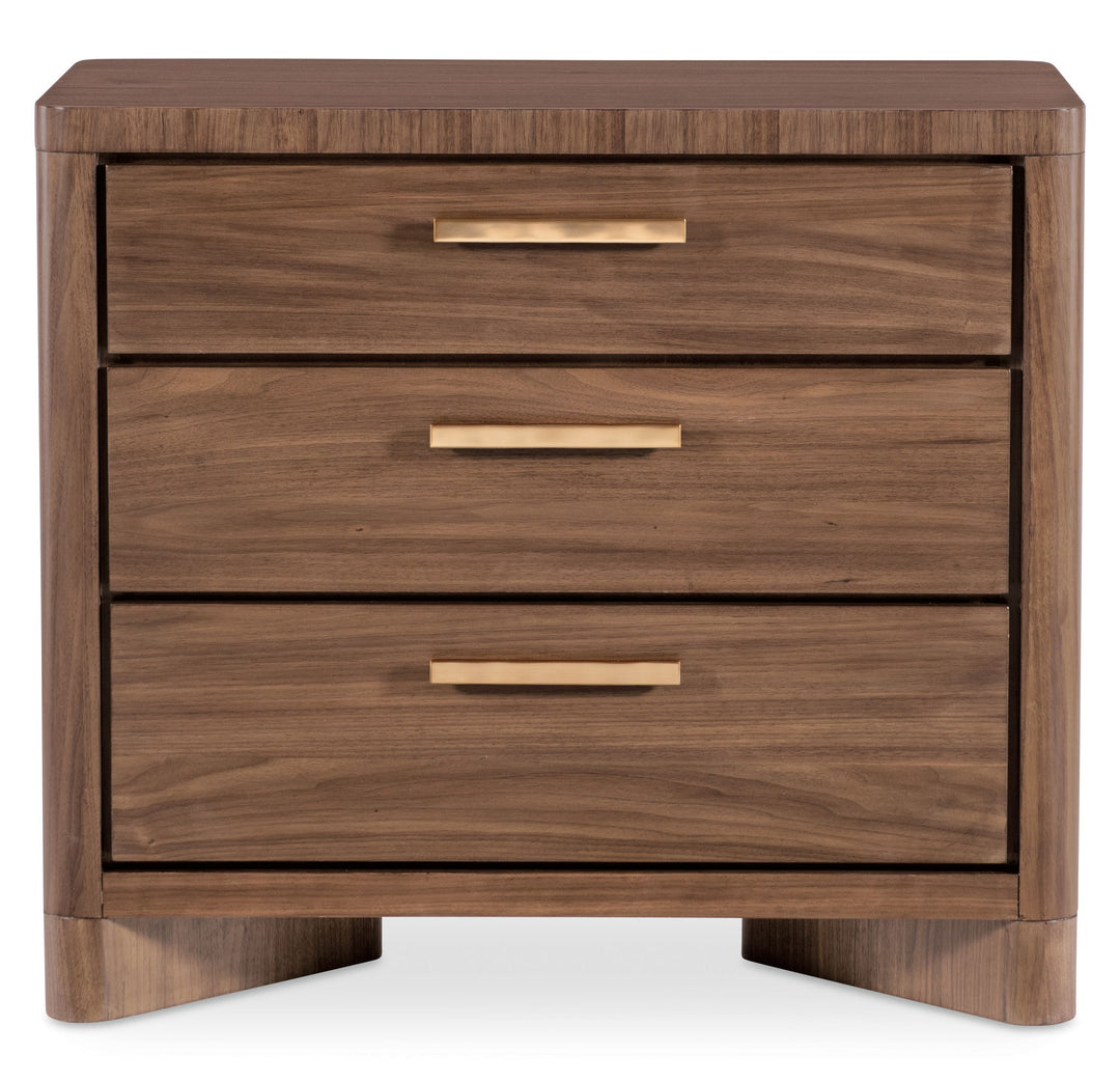 Eleana - Three Drawer Nightstand - Light Caramel