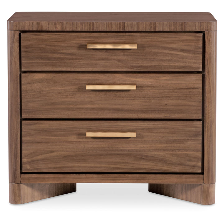 Eleana - Three Drawer Nightstand - Light Caramel