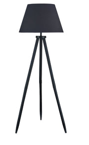 Orhan - Wood Floor Lamp - Black