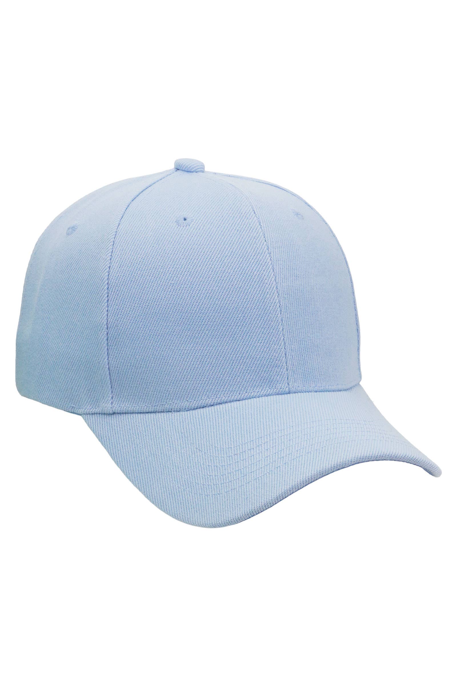 Blank Twill Acrylic Velcro Back Baseball Cap