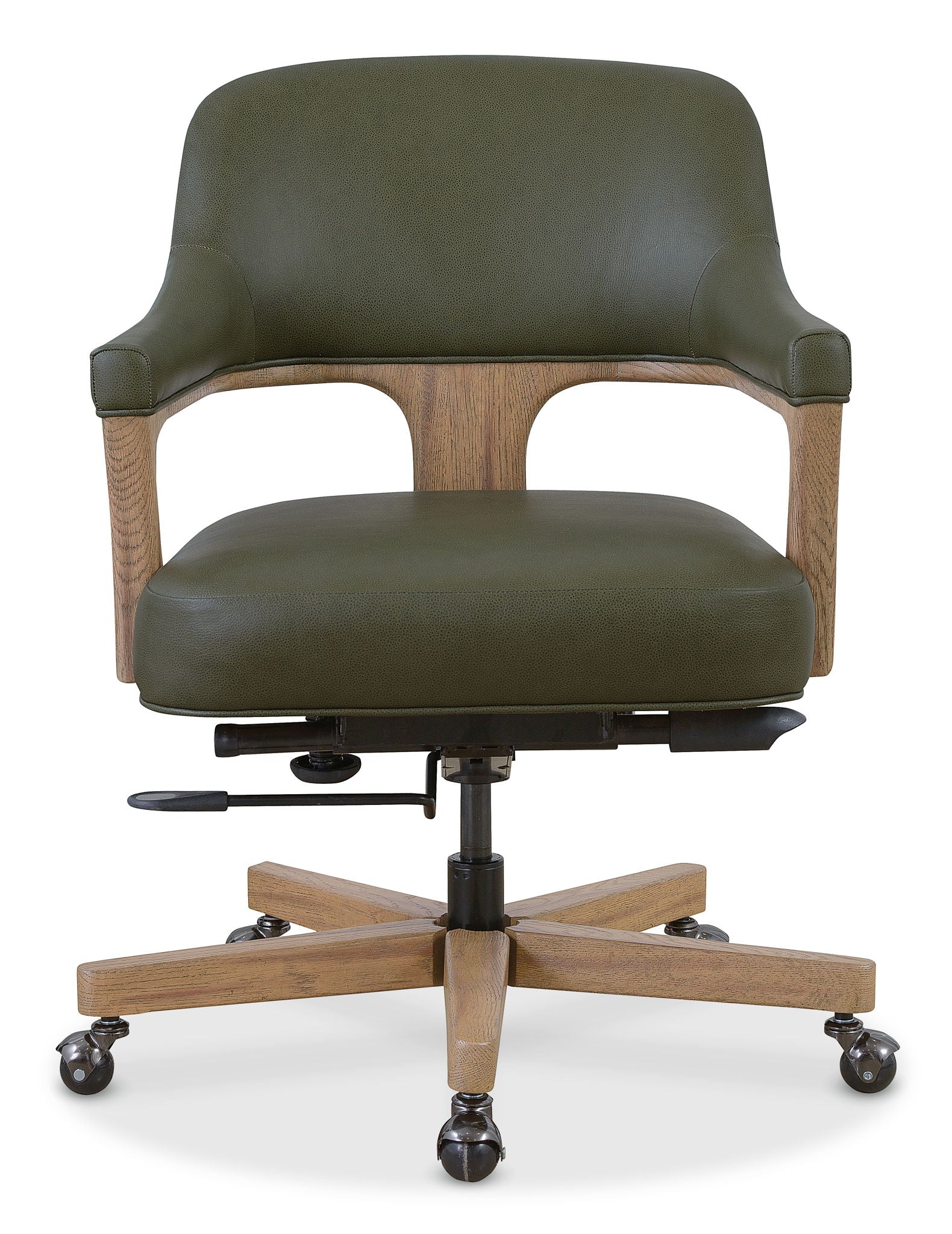 EC - Briar Executive Swivel Tilt Chair - Dark Green / Light Brown