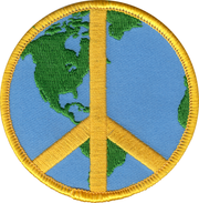 Patch - Peace Sign - Peace On Earth / World Peace