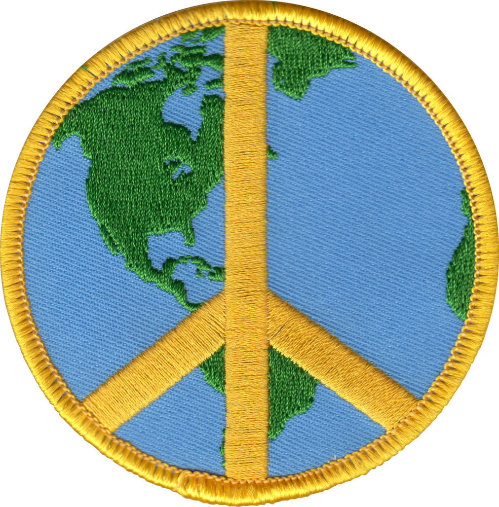 Patch - Peace Sign - Peace On Earth / World Peace