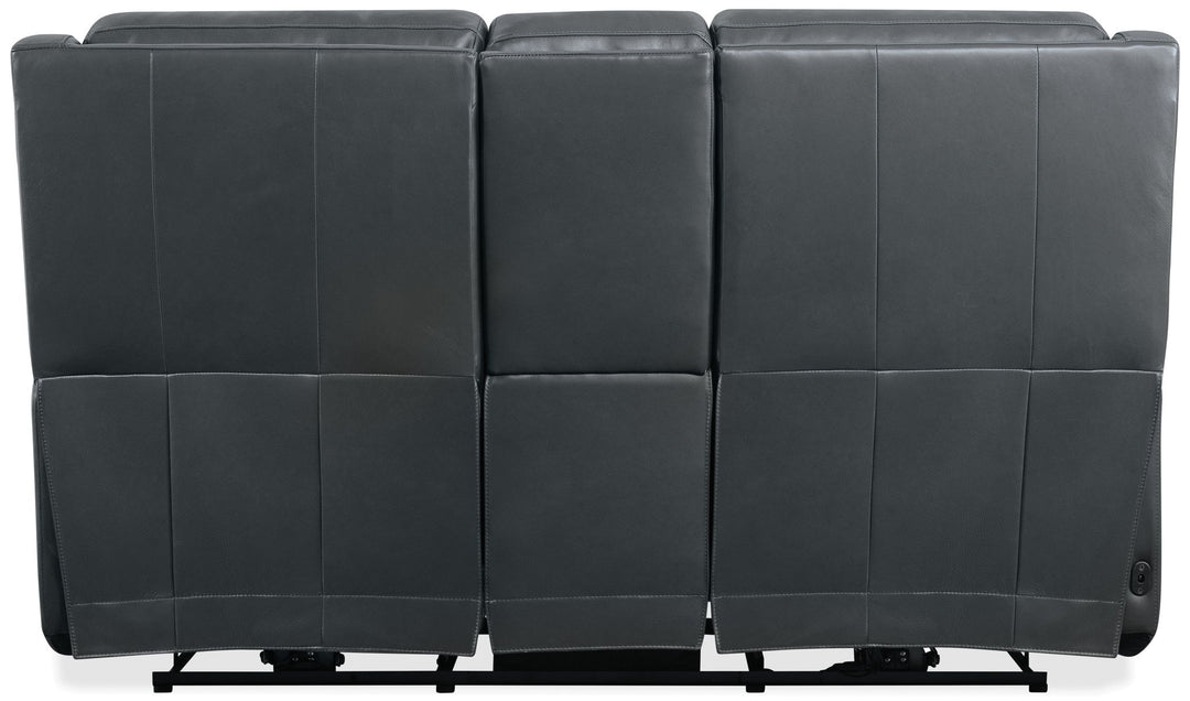 MS - Nelson Zero Gravity Power Console Loveseat With Power Headrests And Lumbar - Black