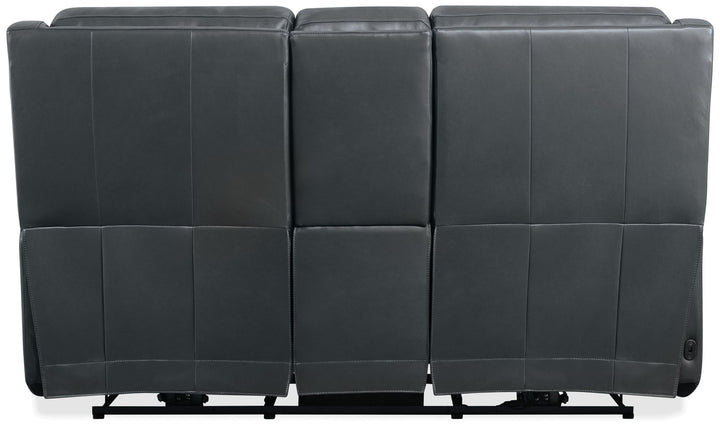 MS - Nelson Zero Gravity Power Console Loveseat With Power Headrests And Lumbar - Black