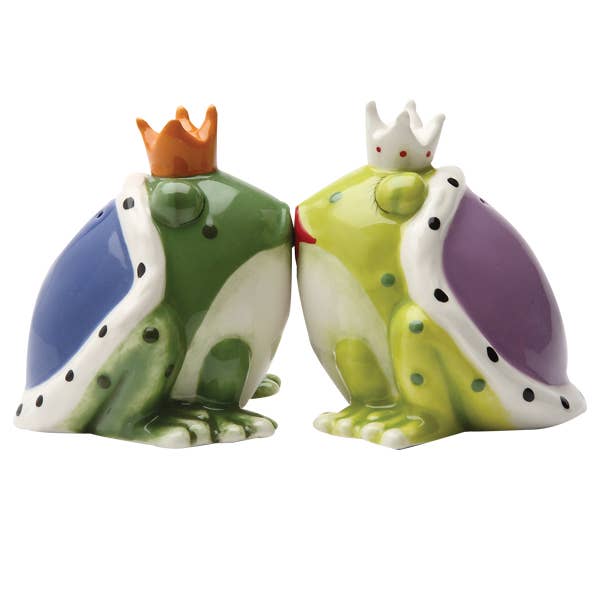 Kiss a Lot of Frogs Salt and Pepper Shakers