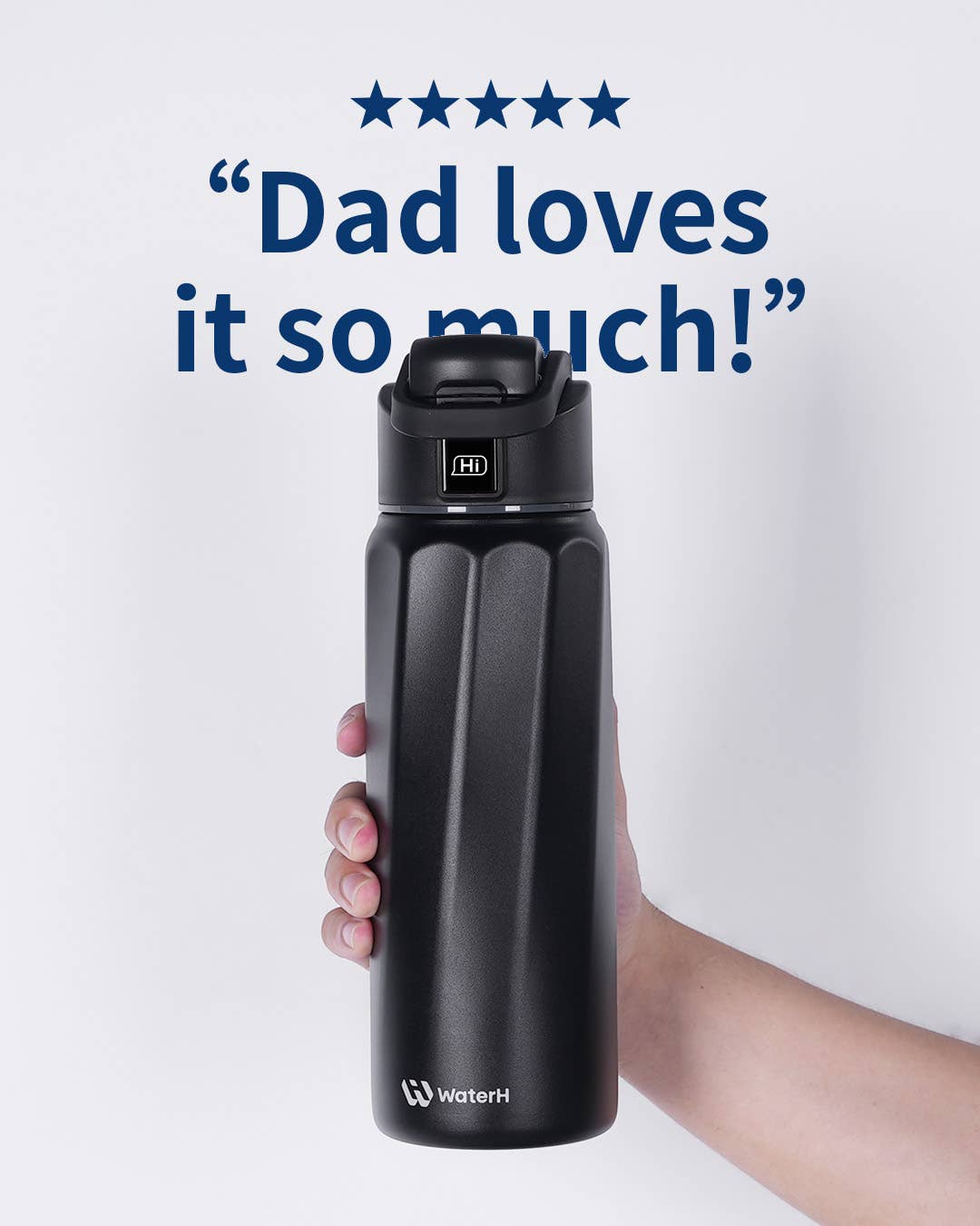 32oz Insulated Hydration Tracking Smart Water Bottle, Black (Copy)