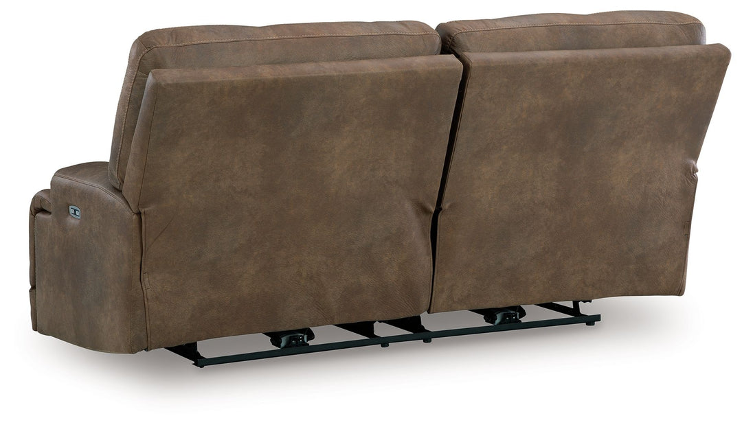 Beckley Place - Earth - 2 Seat Power Reclining Sofa With Adjustable Headrest