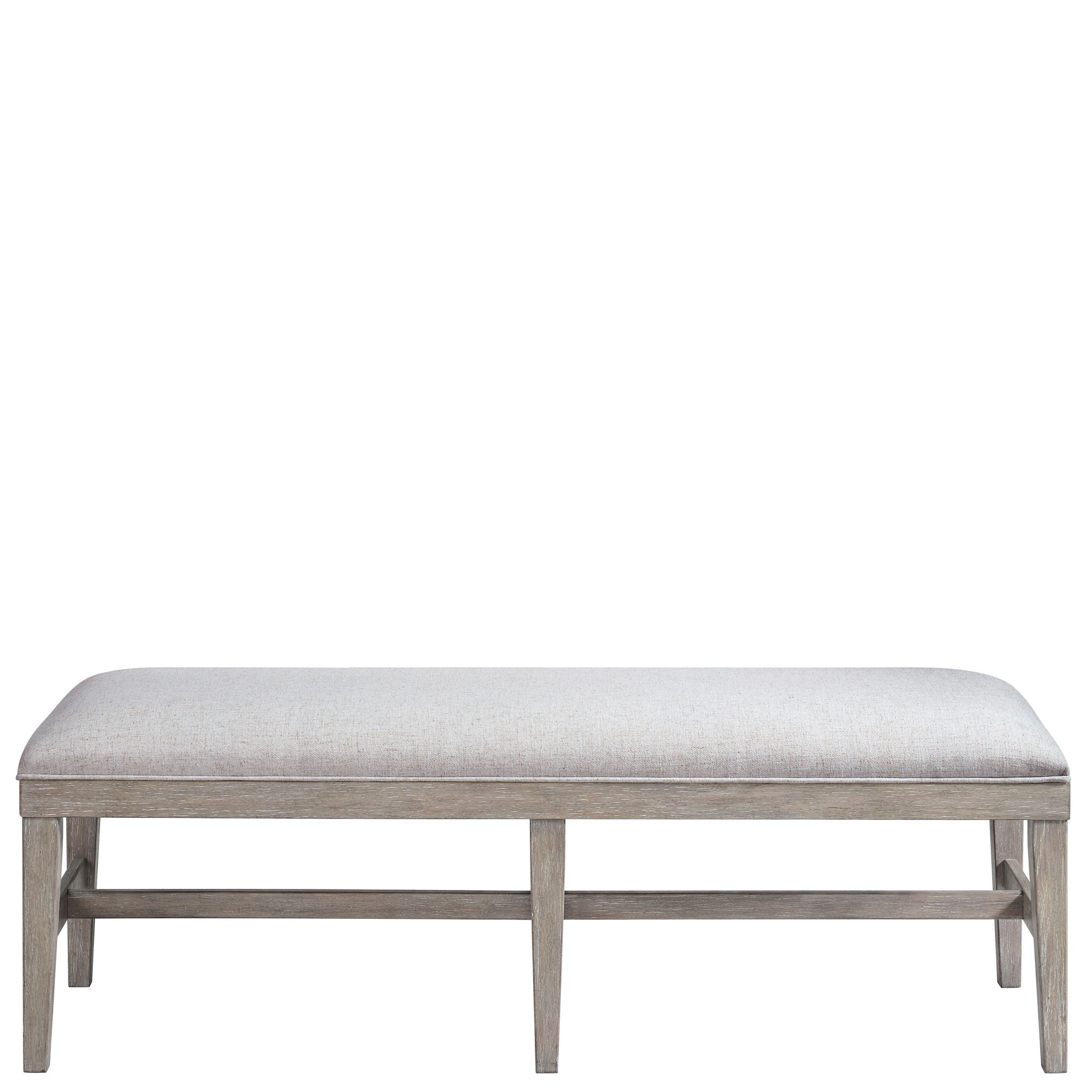 Bennett - Upholstered Dining Bench - Frosted Gray