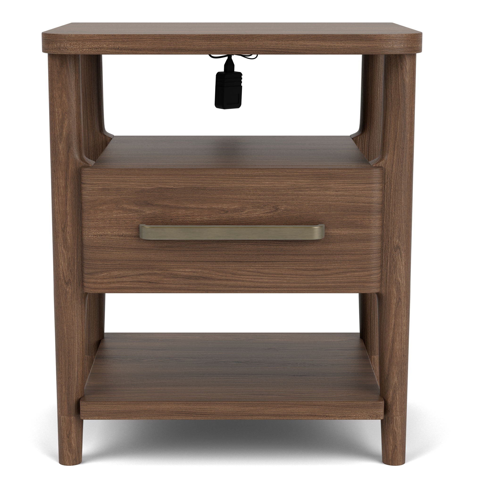 Delia - Accent Nightstand - Nouveau Walnut