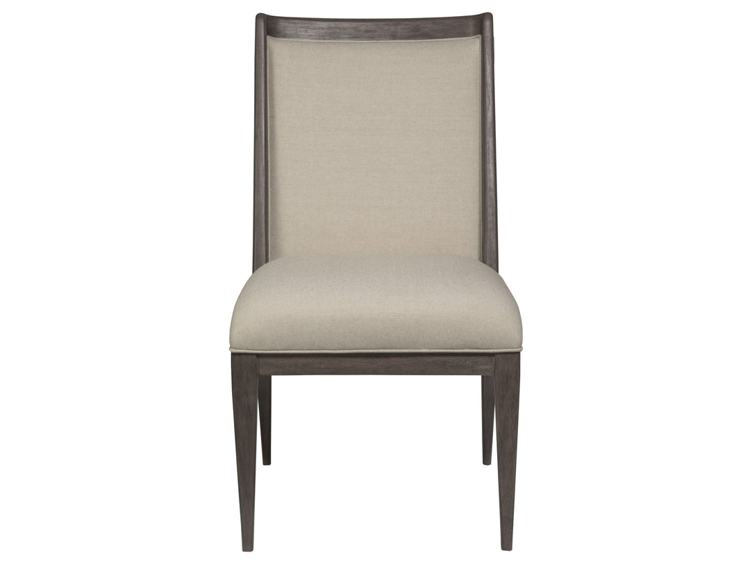 Cohesion Program - Wood Haiku Upholstered Side Chair - Dark Brown
