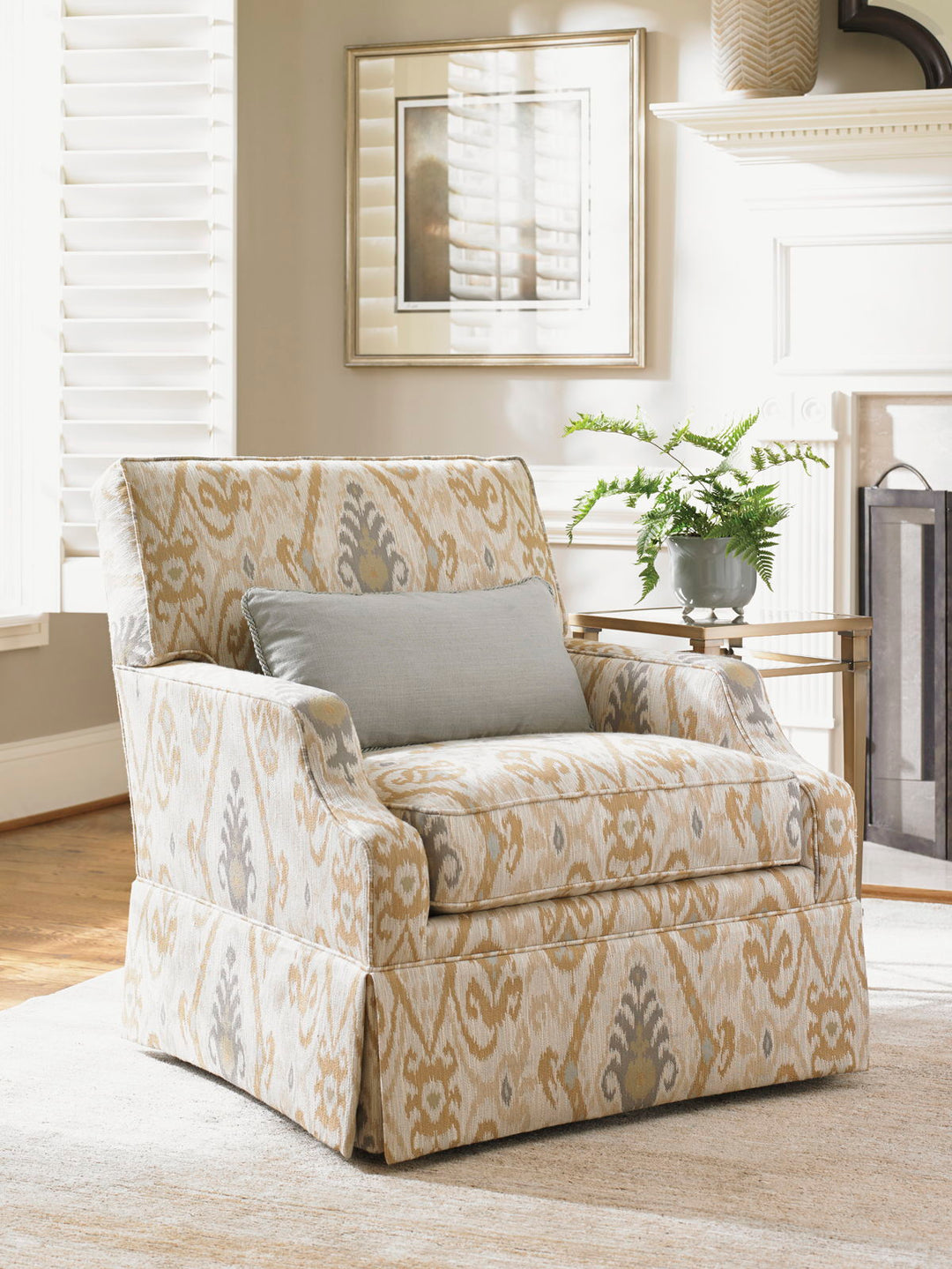 Kensington Place - Courtney Swivel Chair - Light Brown