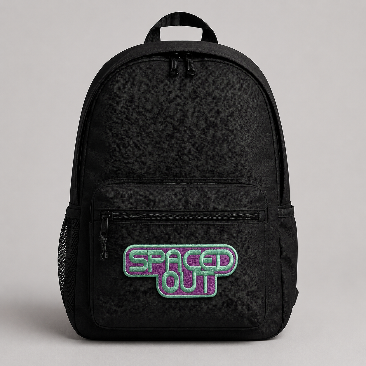 Space Spaced Out Verbage - Sew Original Patch – 1.8" x 3.85"