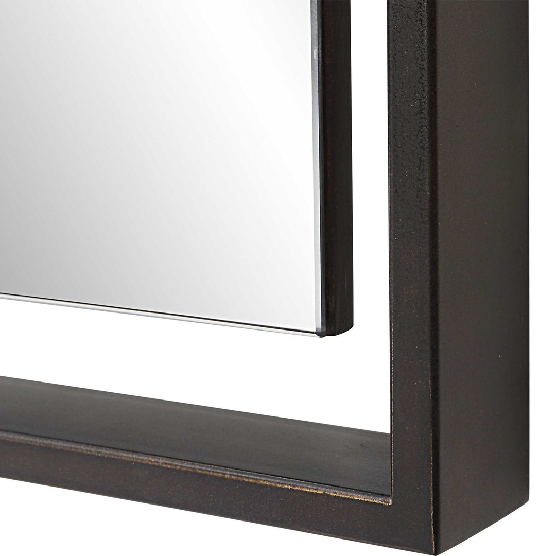 Egon - Rectangular Mirror - Black