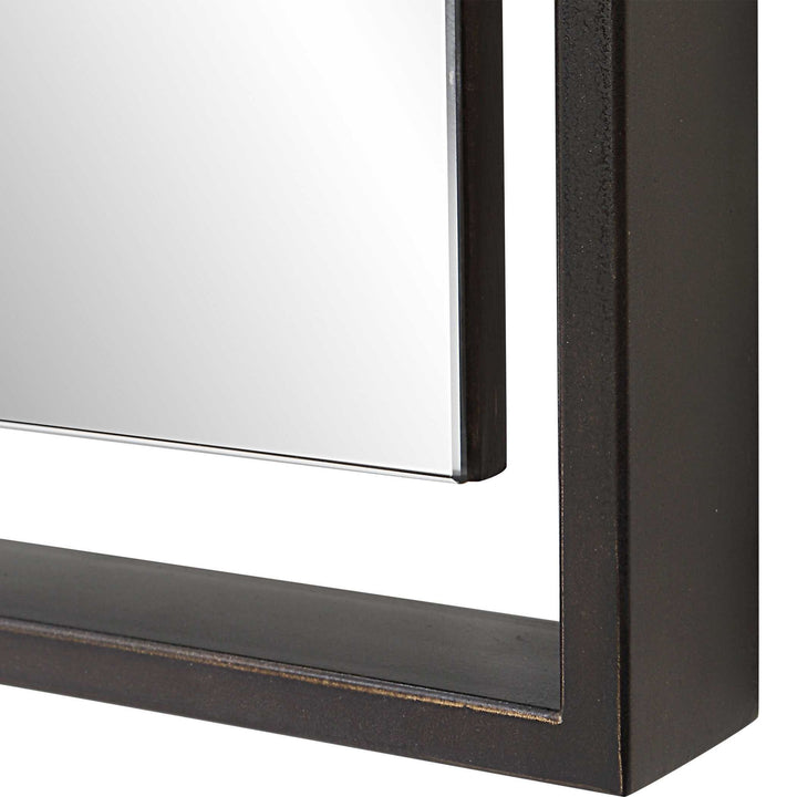 Egon - Rectangular Mirror - Black