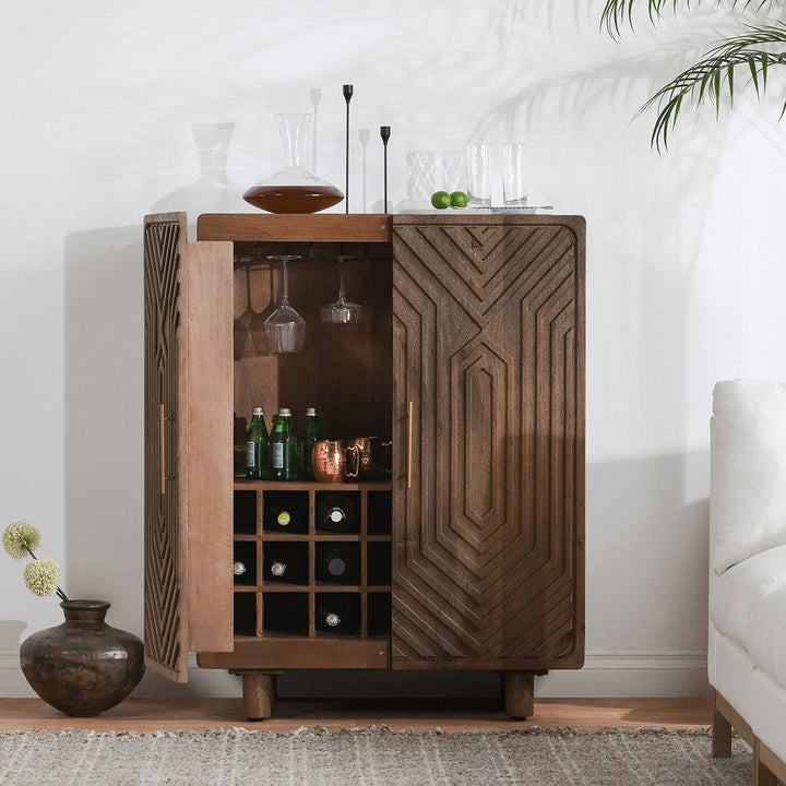 Holmes - Bar Cabinet - Dark Brown