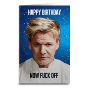 Happy Birthday Now F--k Off Greeting Card: Card & Envelope Only
