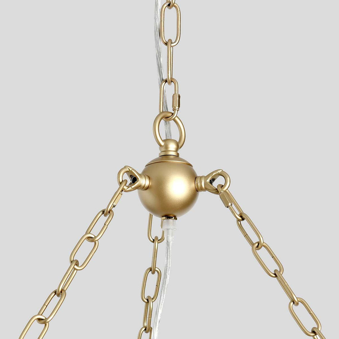 Amanda - Beaded Chandelier - White