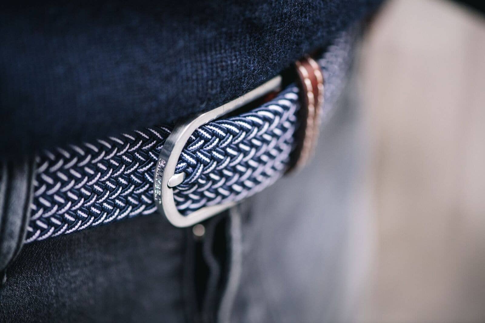 Bogota elastic braided belt: Size 1