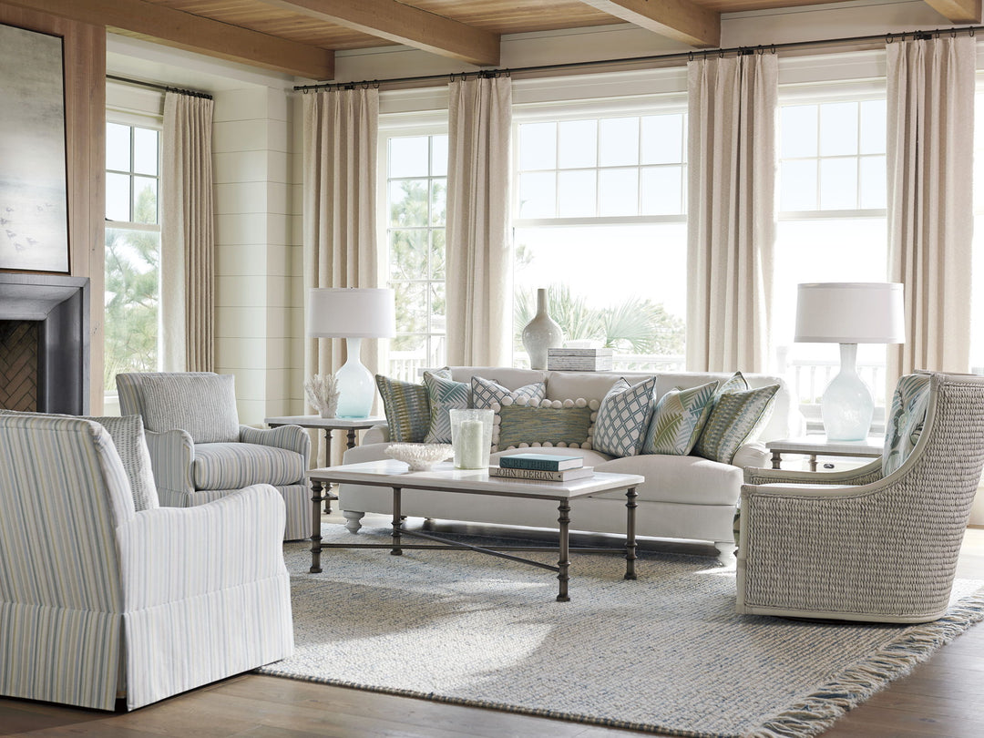 Ocean Breeze - Preston Swivel Chair - White