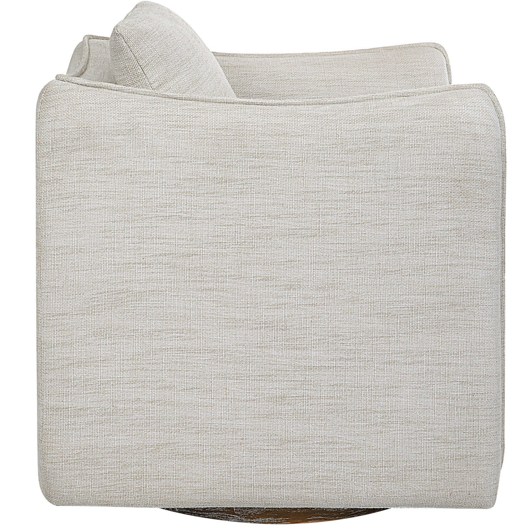 Corben - Swivel Armchair - Silver