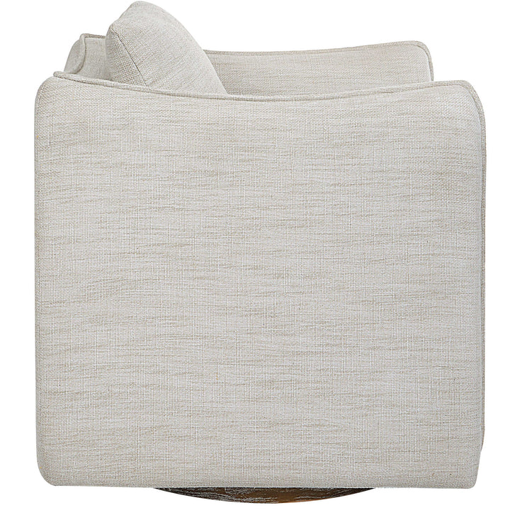 Corben - Swivel Armchair - Silver