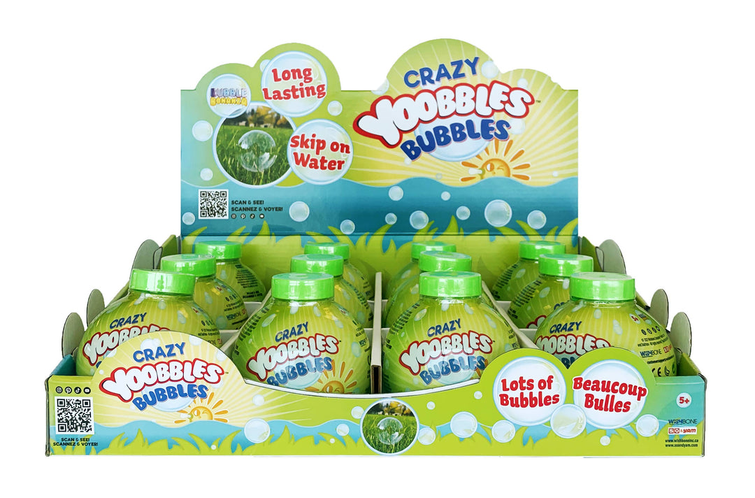 Crazy Yoobbles Bubbles 12 Pc PDQ