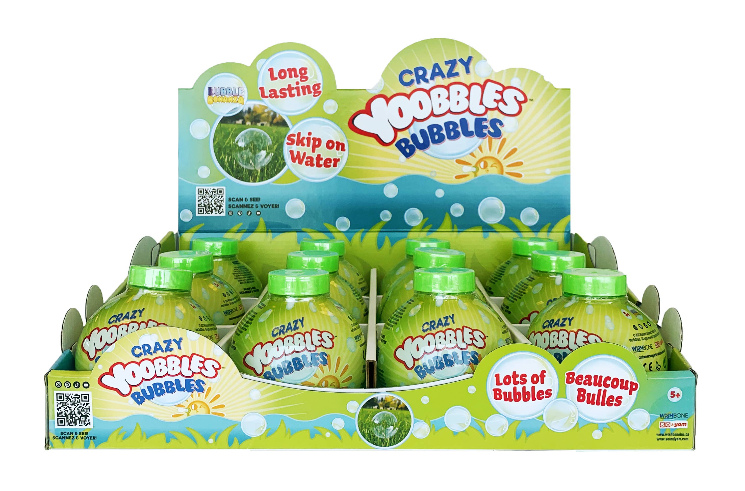 Crazy Yoobbles Bubbles 12 Pc PDQ