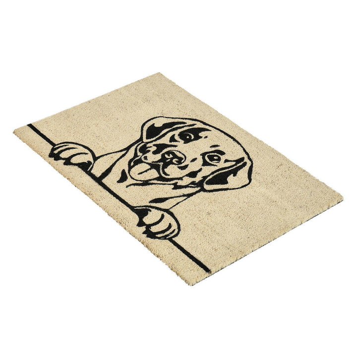 Doormats - Good Dog Doormat - Black/Sand