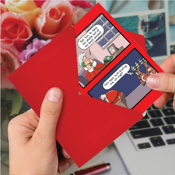 Christmas Card - Santa Butt Dial