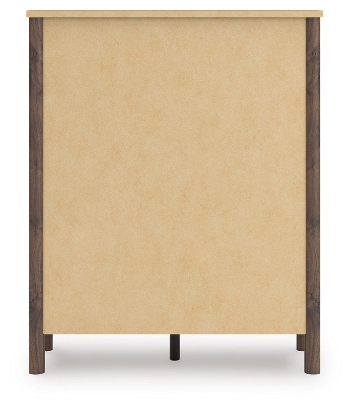 Pamytta - Brown - Five Drawer Wide Chest