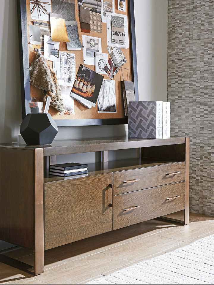 Cross Effect - Paramount Media Console - Dark Brown