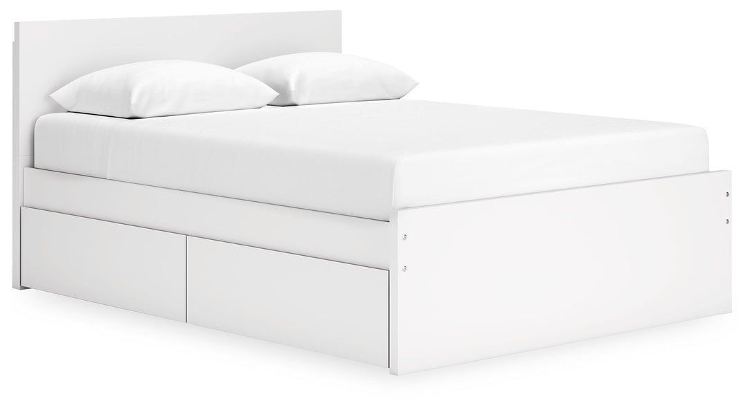 Onita - Panel Platform Bed With Storage