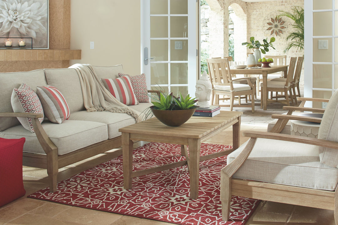 Clare View - Beige - Sofa with Cushion
