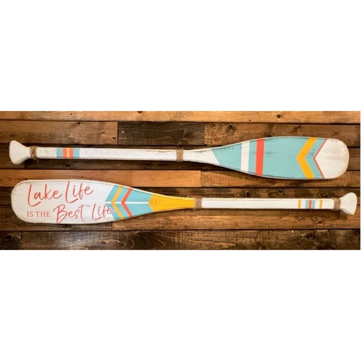 Boat Oars- Color Combination #5 2PC Set (Choose Own Text): GO JUMP IN THE LAKE