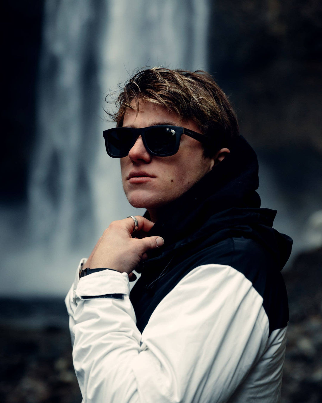 Canadian Black Maple Sunglasses with Black Polarized Lenses