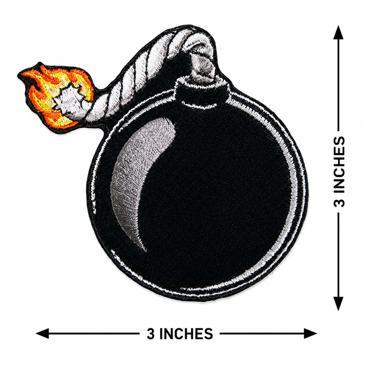 Ball Bold Graphic Embroidered Patch – 3" x 3"