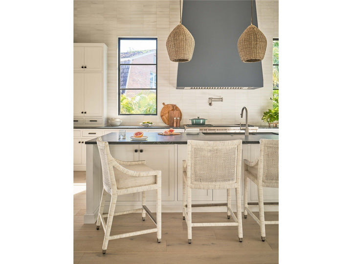 Weekender Coastal Living Home / Longboat - Counter Chair - Pearl Silver