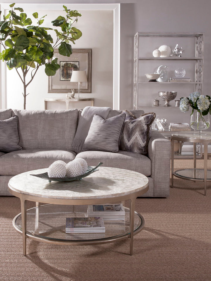 Signature Designs - Gravitas Round Cocktail Table - Pearl Silver