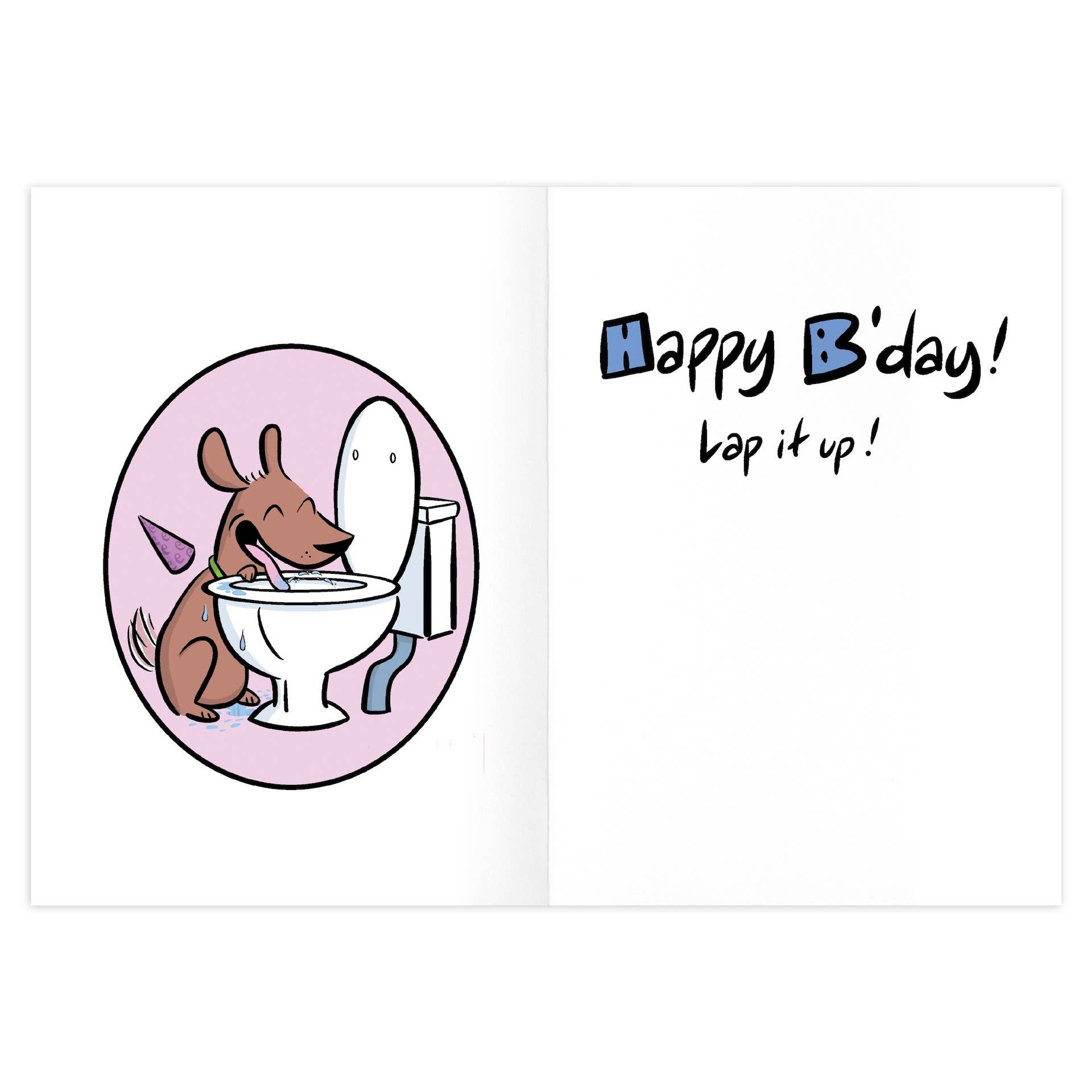 Fancy Toilet Water Birthday Card - 9476