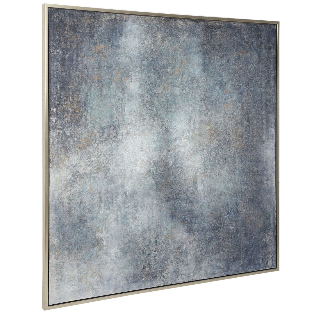 Evening Sky - Hand Painted Art - Blue