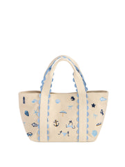COASTAL ICONS MINI TOTE,NATURAL