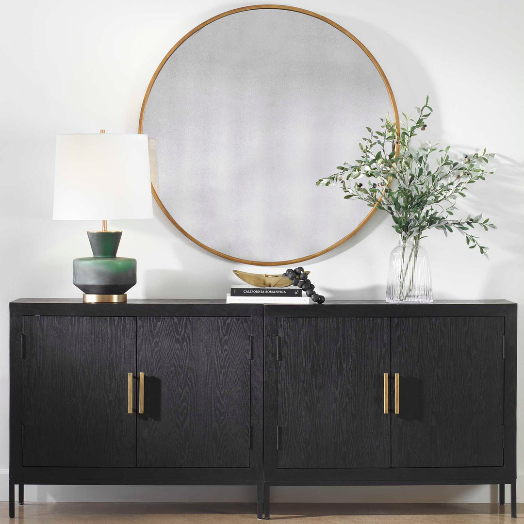 Junius - Round Mirror - Gold