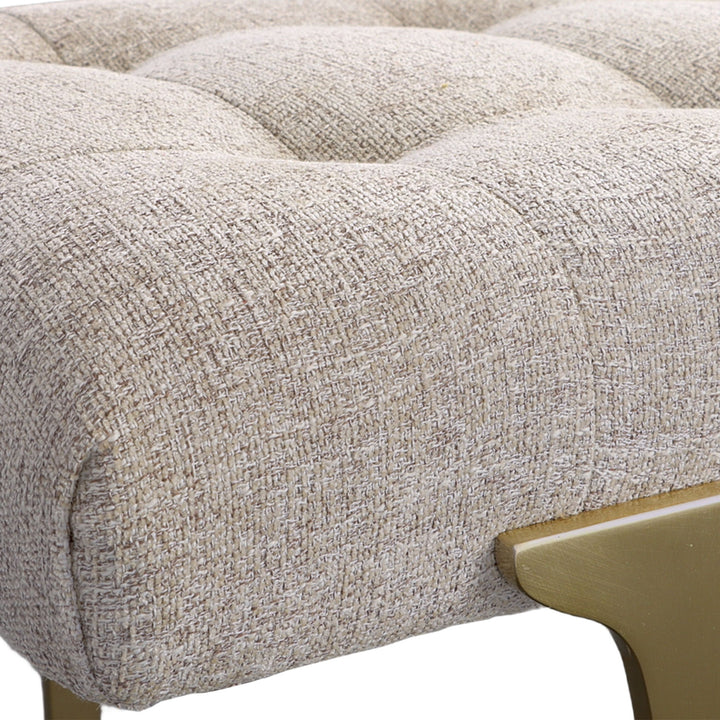 Imperial - Upholstered Gray Bench