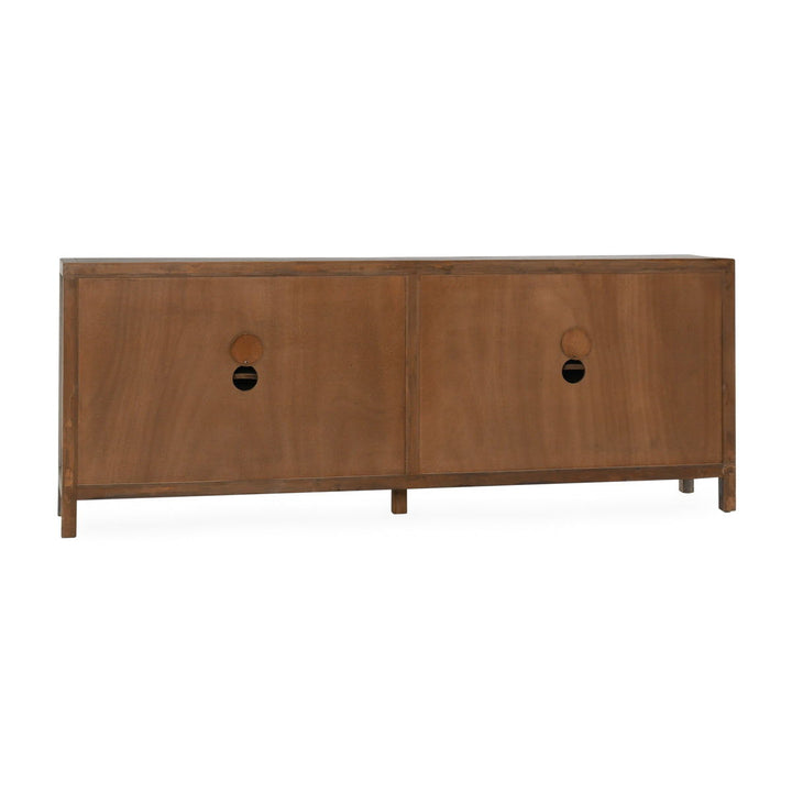 Sienna - Reclaimed Pine 4 Doors Cabinet - Beige