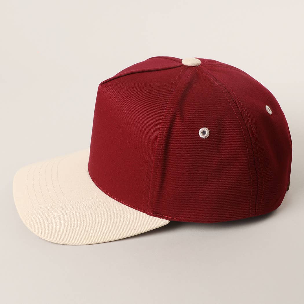 College Color Two-Tone Blank Canvas Trucker Hat