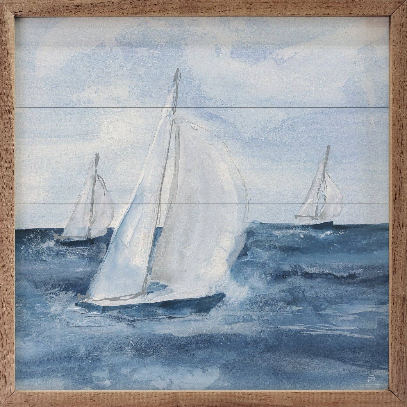 Sailboats 2 By Chris Paschke