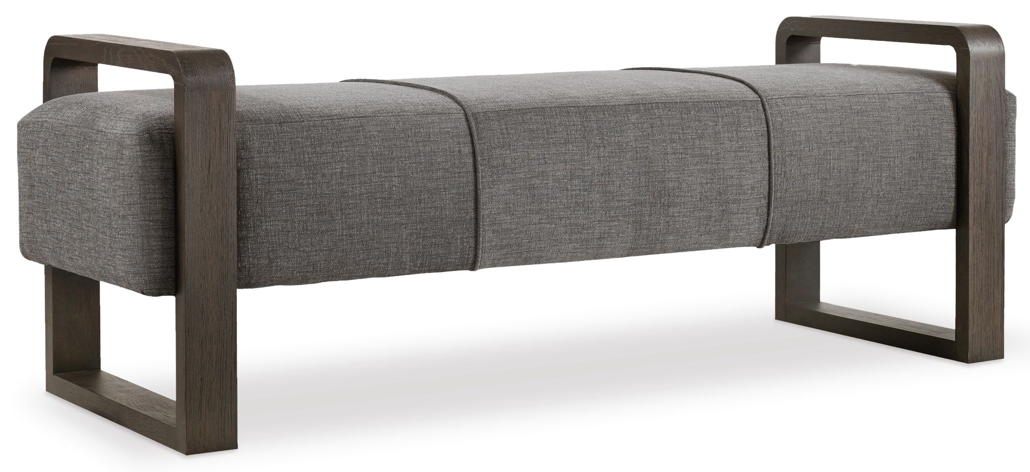 Curata - Upholstered Bench - Dark Gray